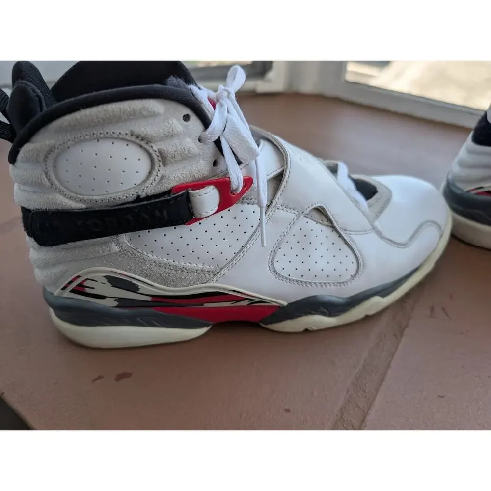 RARE🔥 Nike Air Jordan 8 Retro Bugs Bunny White Black Red Sz 9.5 2013 305381-103